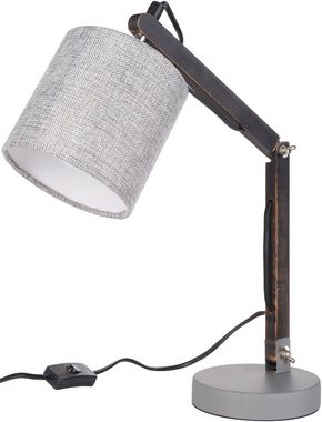 BRUBAKER Schreibtischlampe 2er Set verstellbare Leselampen, ohne Leuchtmittel, Tischleuchten bis 52 cm Höhe, Tischlampe, Nachttischlampe