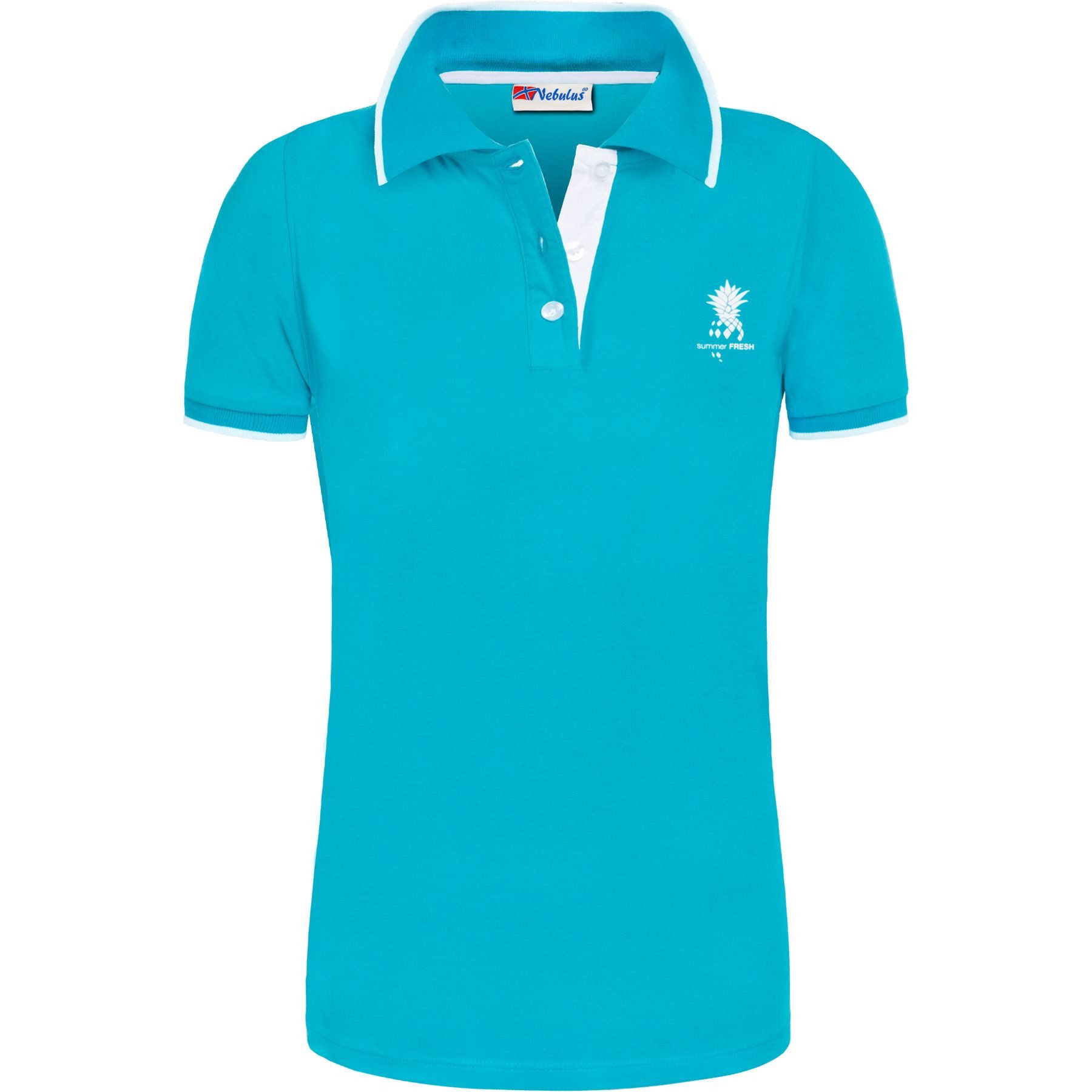 Poloshirt SINES, F381 - Damen, türkis, S/36