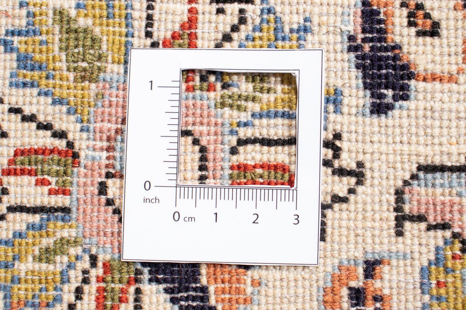 Orientteppich Perser - - mit rechteckig, morgenland, mm, Handgeknüpft, 10 Einzelstück Classic Wohnzimmer, Höhe: 198 Zertifikat x 297 - cm dunkelrot