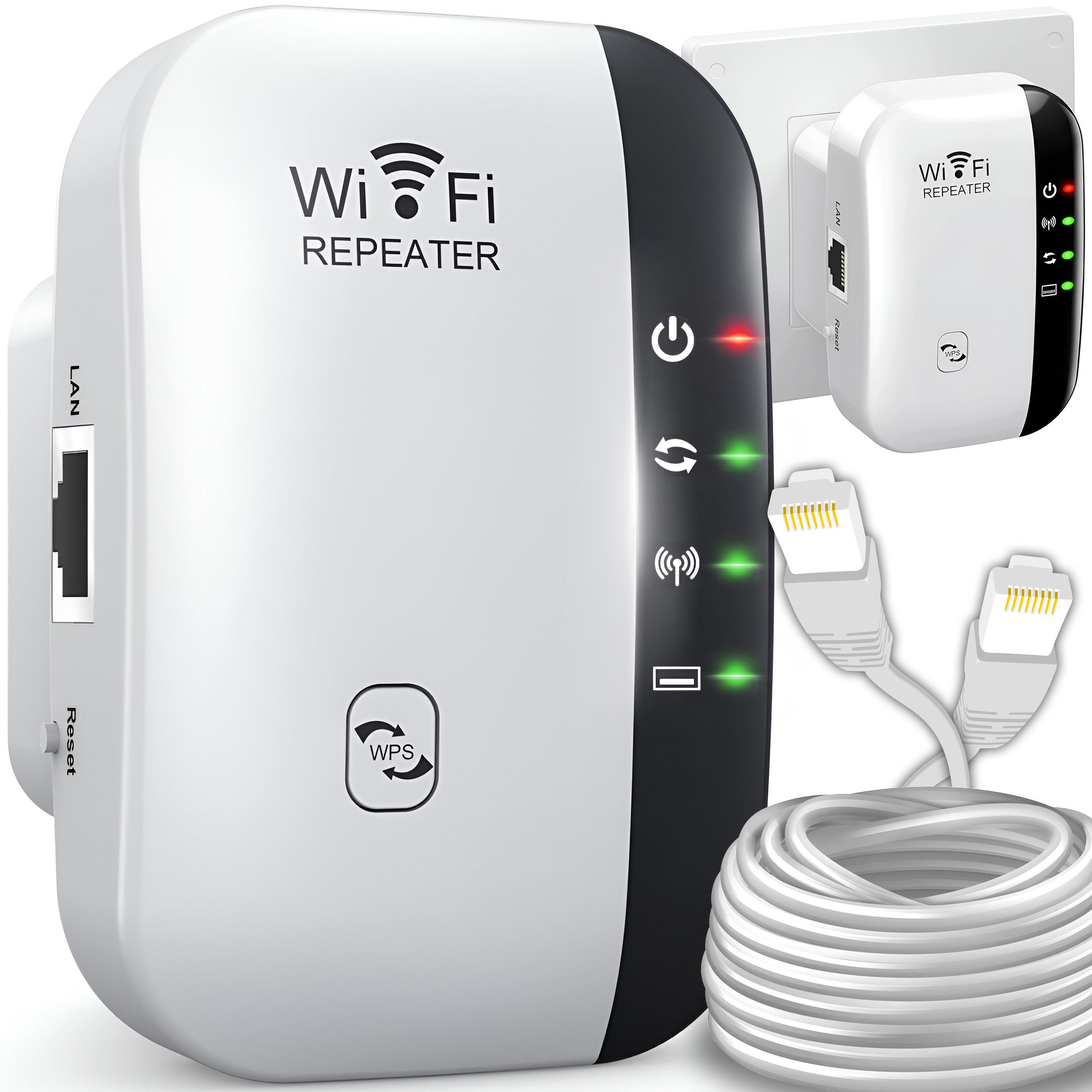 Retoo WLAN Repeater Router Range WIFI Signal Verstärker Access Point Booster WLAN-Repeater, AP-Modus, Repeater-Modus, Verschiedene Verschlüsselungsmodi