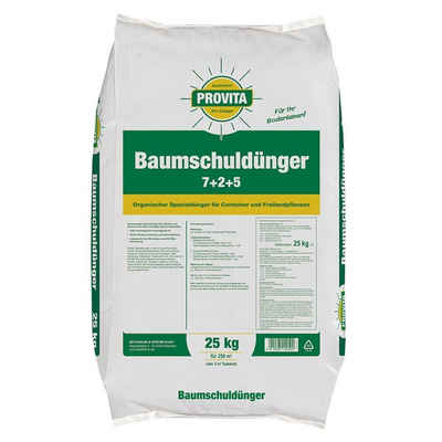 Beckmann PROVITA Bio-Dünger Gartendünger Baumschuldünger Baumdünger Organischer NPK-Dünger 7+2+5 25 kg