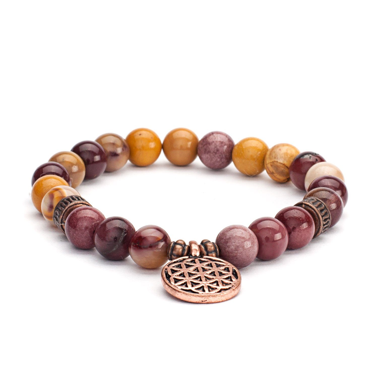 bodhi Perlenarmband Mala Armband mit Dotterstein, Modeschmuck günstig online kaufen