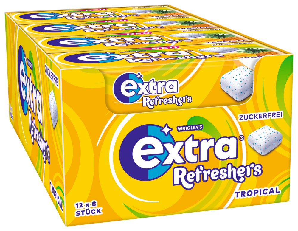 Mars Süßigkeit EXTRA REFRESHERS Tropical 12x8 Stück