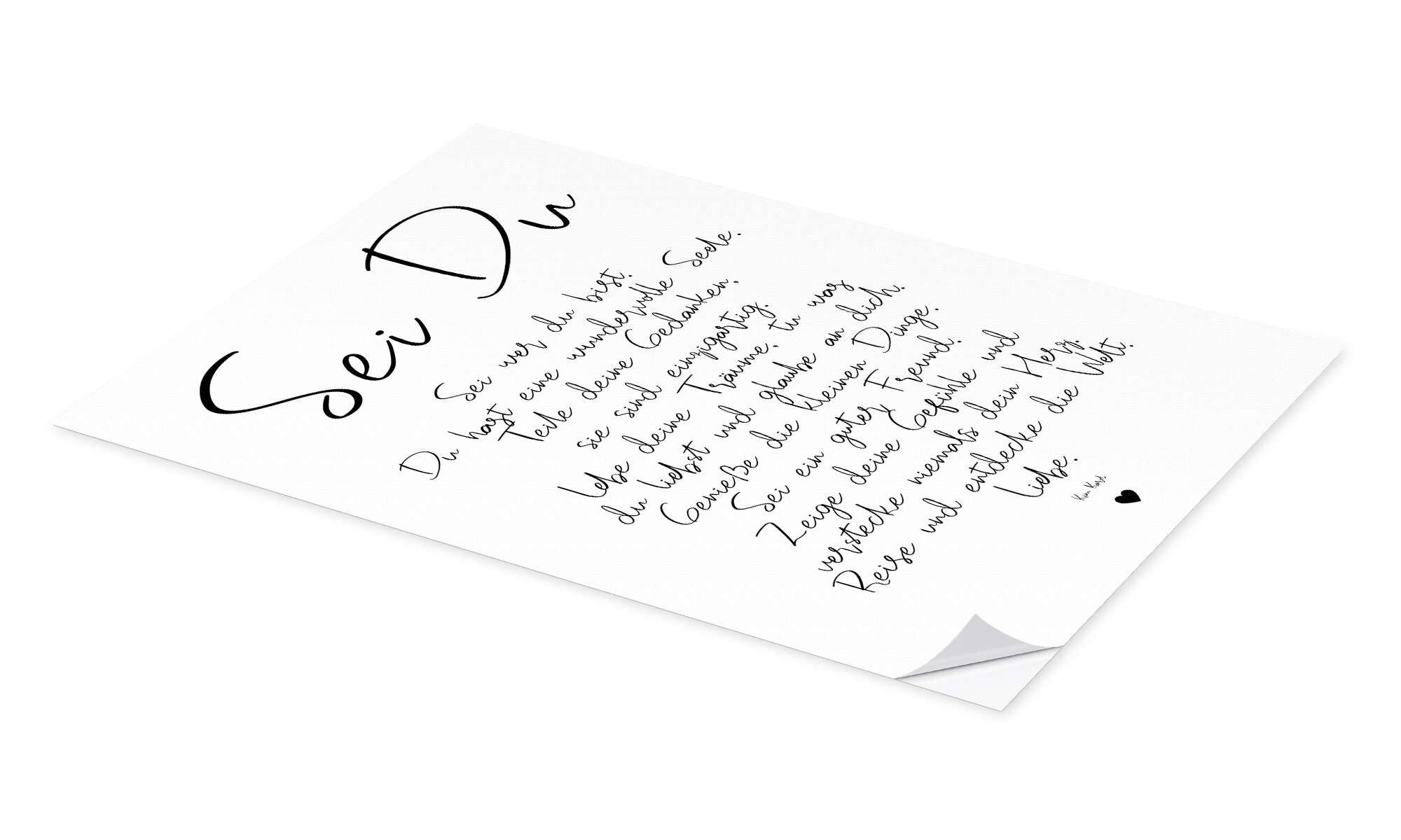 Posterlounge Wandbild Sei Du - ein günstig online kaufen