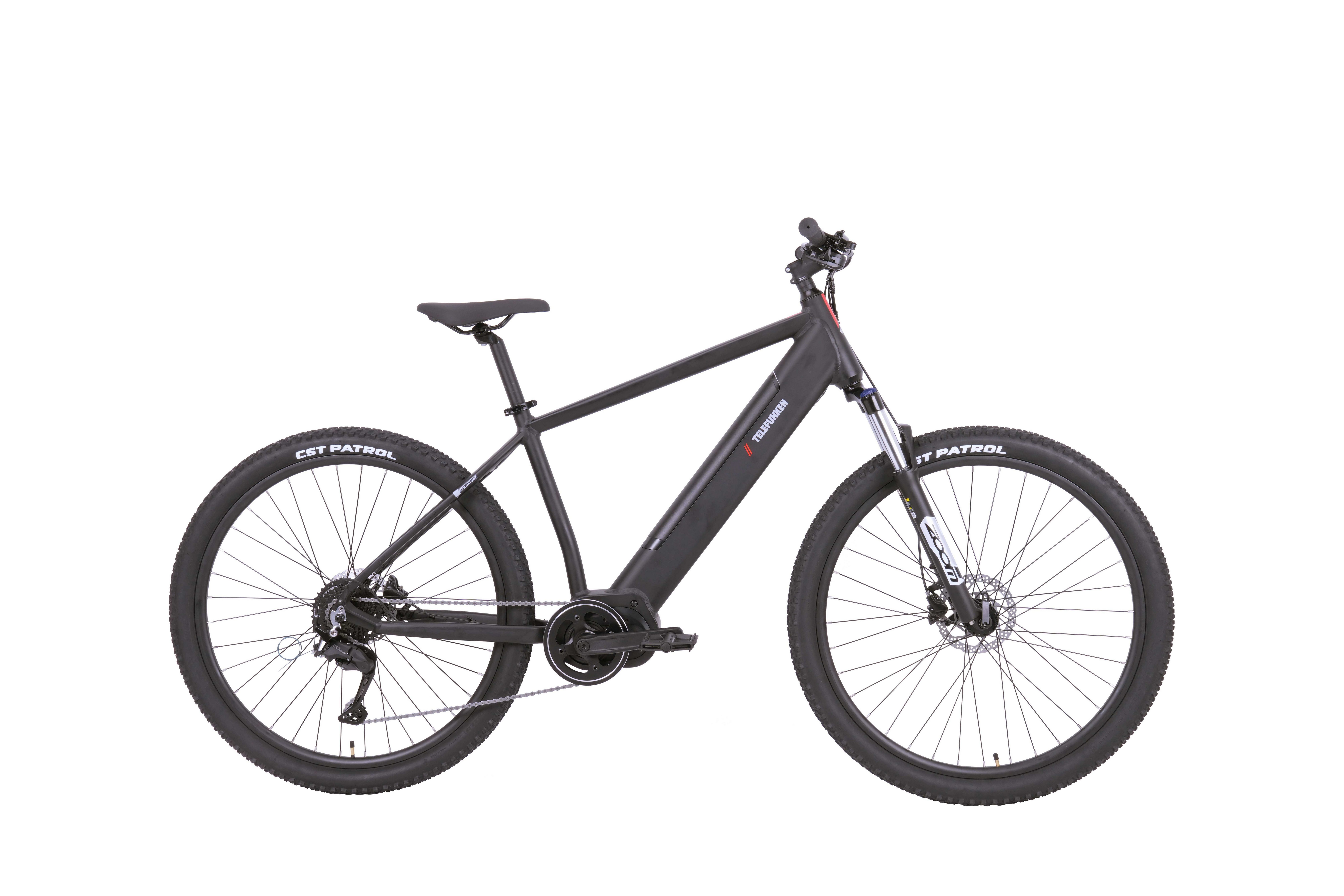 Telefunken E-Bike Mountainbike Aufsteiger MT925, 9 Gang Shimano Cues Schaltwerk, Kettenschaltung, Mittelmotor, 468 Wh, Pedelec, Elektrofahrrad, Damen u. Herren, E-MTB, Mountainbike, 29 Zoll