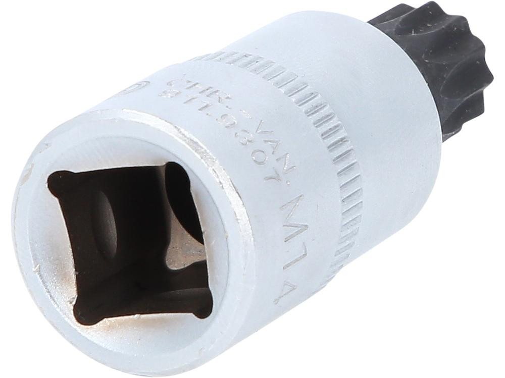 Thumbnail - KS Tools Bohrer- und Bitset 1/2" Bit-Stecknuss XZN, kurz, M14