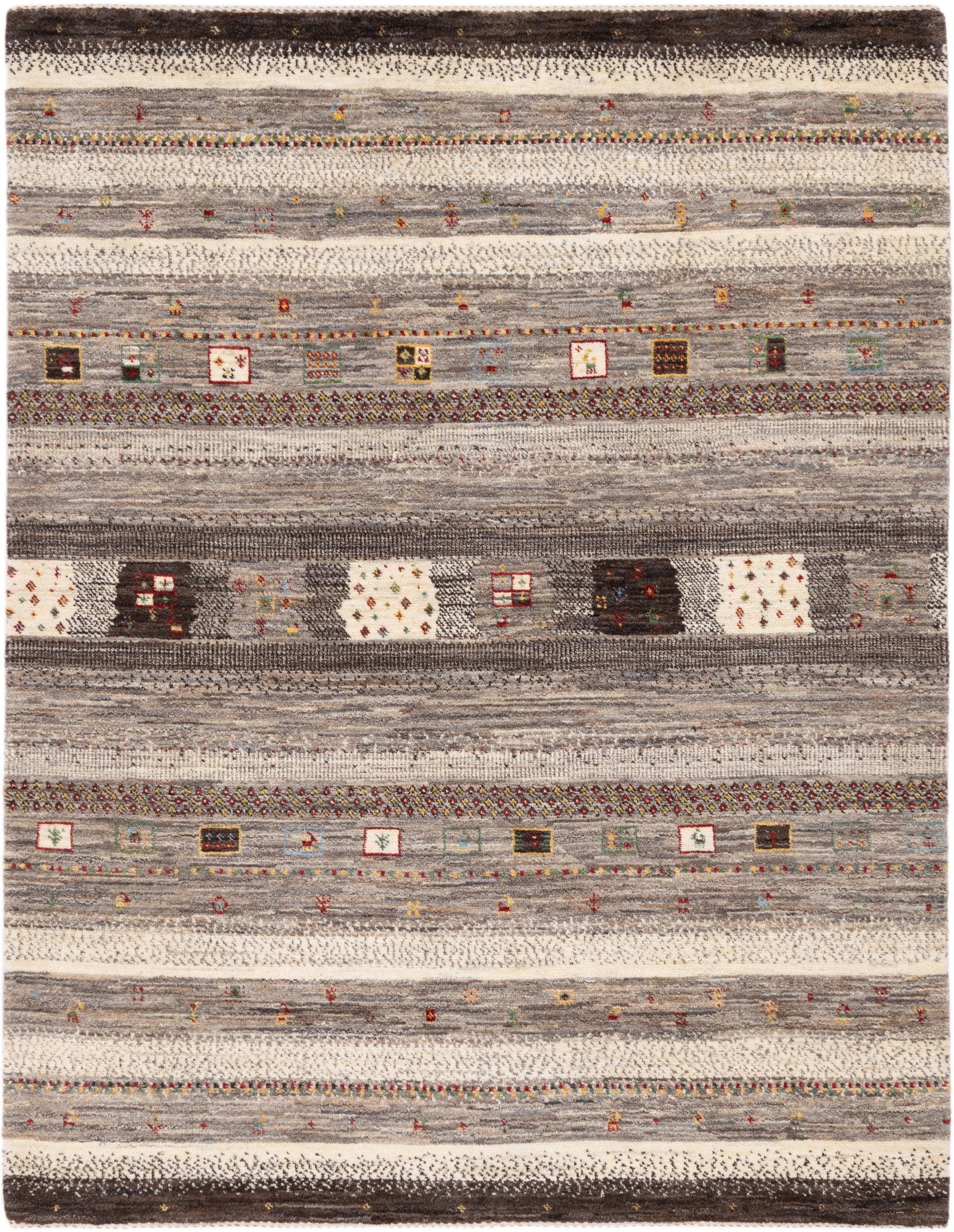 CABBEL Wollteppich Handgeknüpfter Perser Lori Wollteppich Beige Allover 153x198 cm, Rechteckig, Höhe: 20 mm, Handgeknüpftes Unikat aus 100% Wolle – langlebig und natürlich
