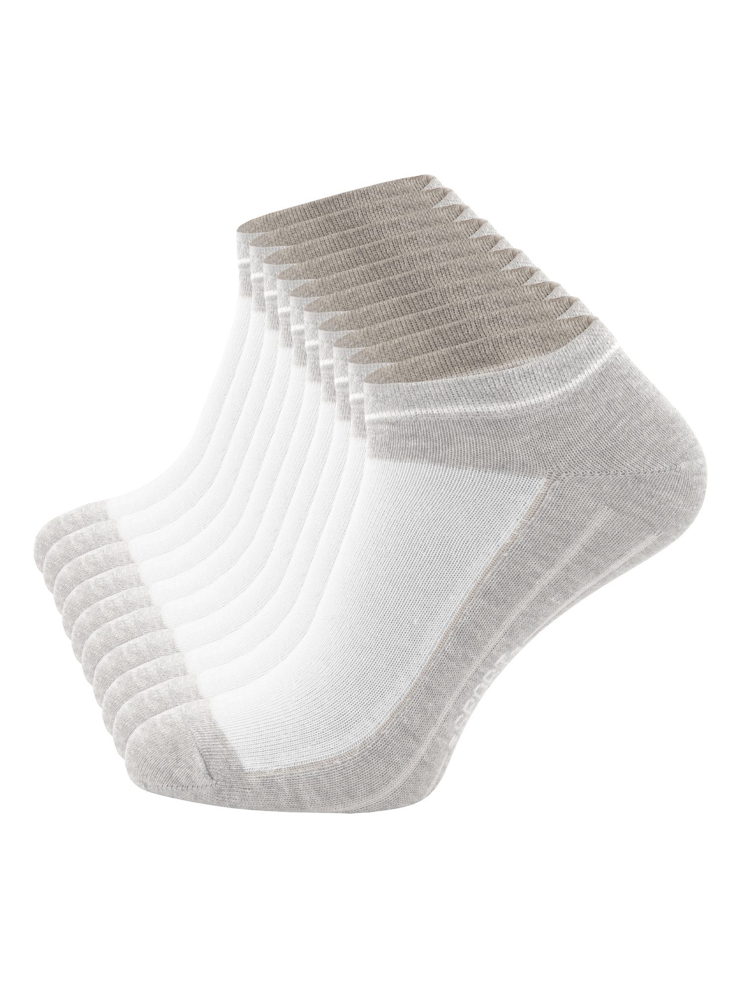 Cotton Prime® Sneakersocken Sportsocken mit Rippsohle günstig online kaufen