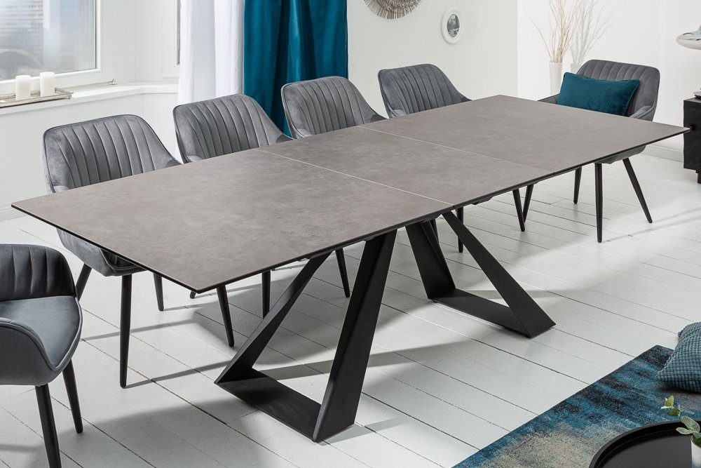 riess-ambiente Esstisch CONCORD 180-230cm anthrazit / günstig online kaufen