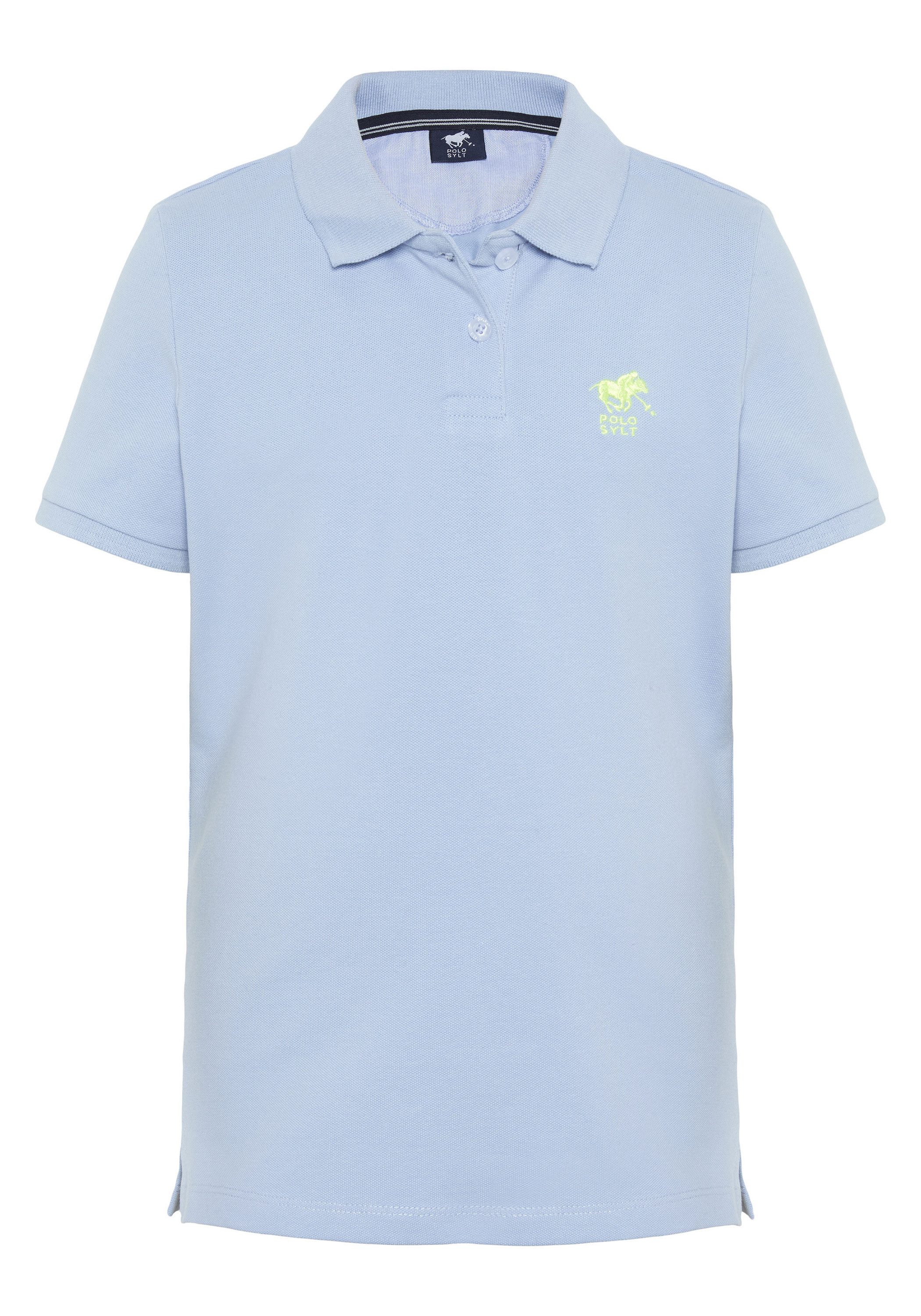 Poloshirt im Basic-Look mit Label-Stitching