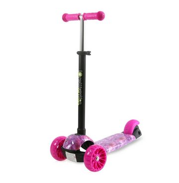 Lorelli Cityroller Kinderroller Draxter 3 Räder, höhenverstellbar, PU-Leuchträder Fußbremse