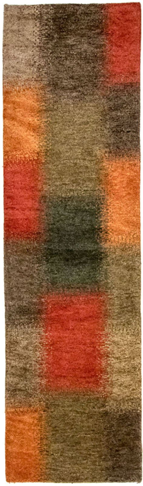 Arias Mehrfarbig Teppich Gabbeh - rechteckig, Höhe: - mm, - handgeknüpft läufer, 18 Indus Wollteppich morgenland,