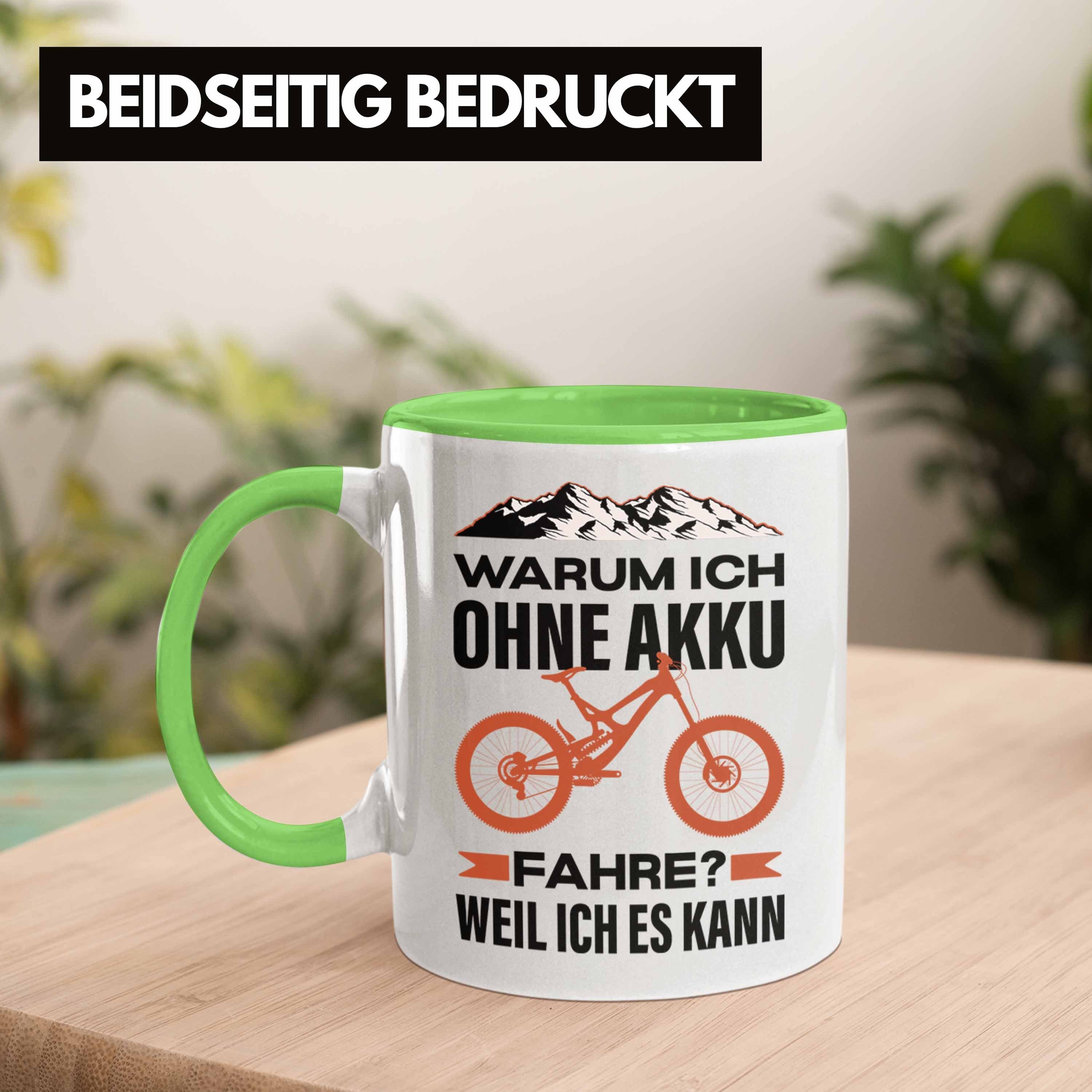 Trendation Radfahrer Spruch Geschenk mit Geschenkidee Trendation Grün Mountainbike Lustig Tasse Rennrad Fahrradfahrer Tasse -