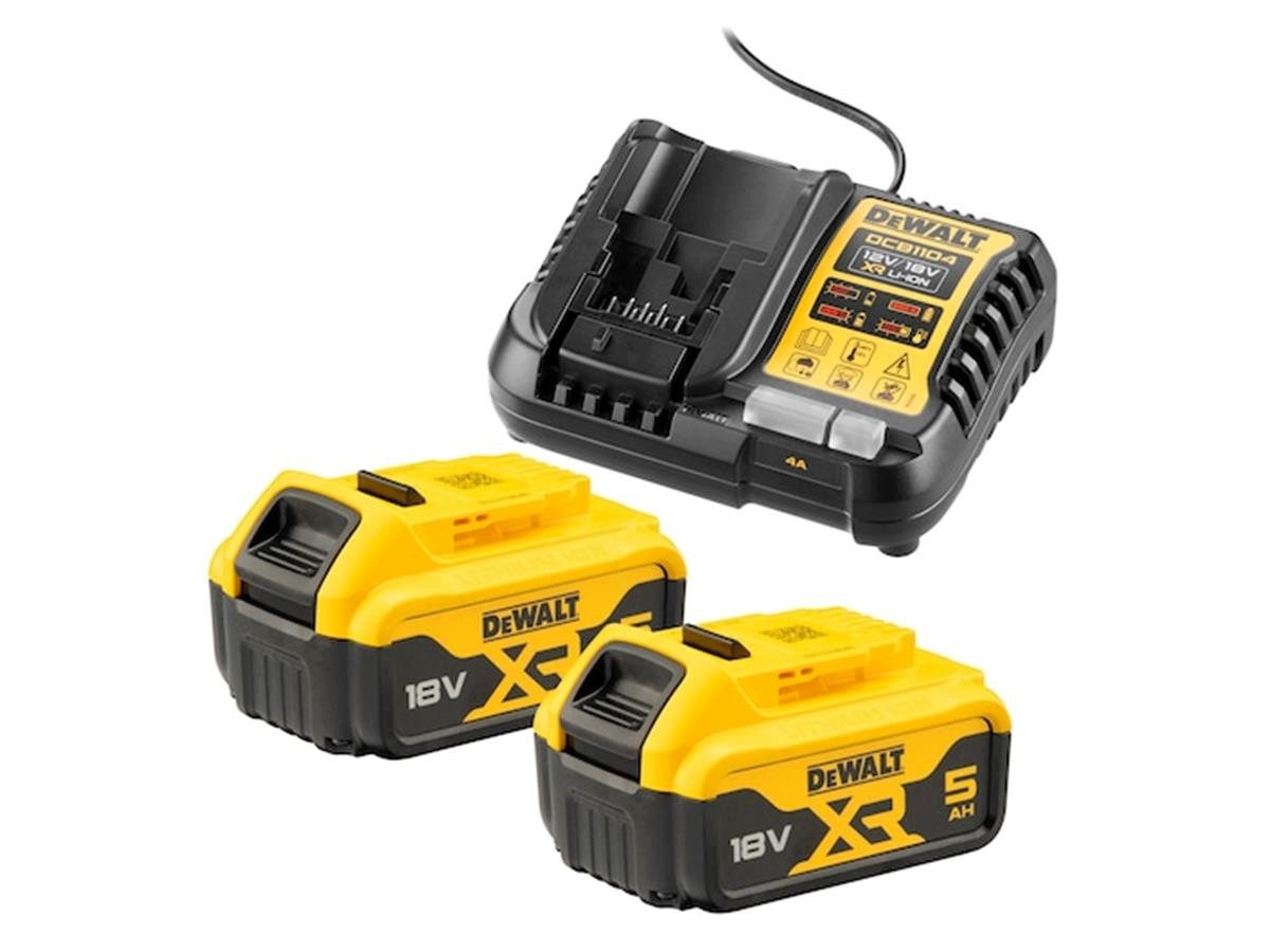 DeWalt Akku-Schlagbohrschrauber DCD709, 18 V, max. 1650 U/min, (Set), inkl. 2x 5,0 Ah Akku, Systemschnellladegerät