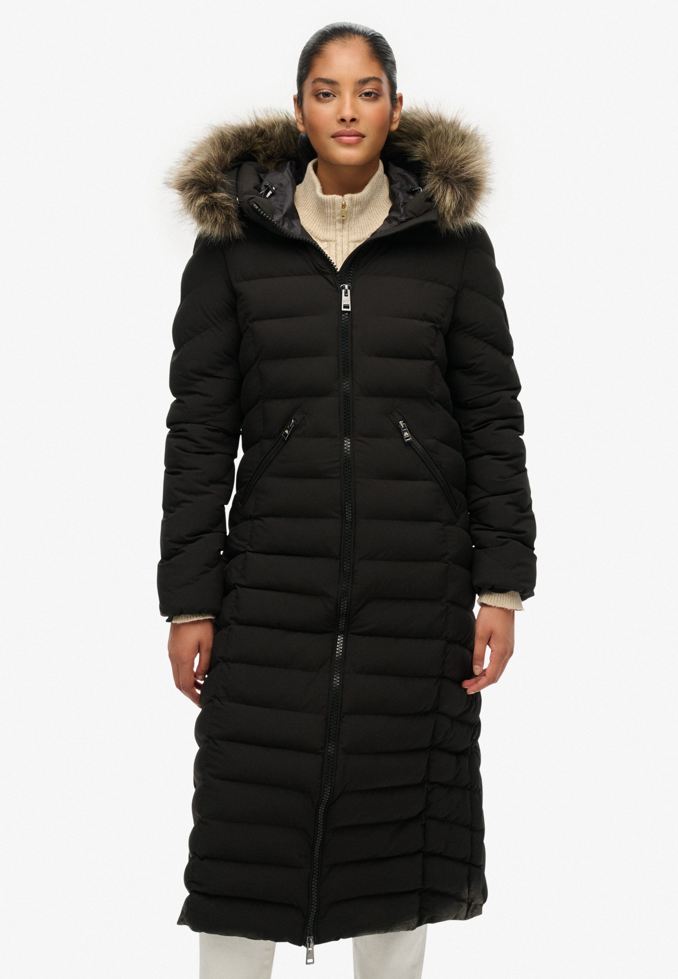 Superdry Steppjacke FUJI FAUX FUR HOODED günstig online kaufen