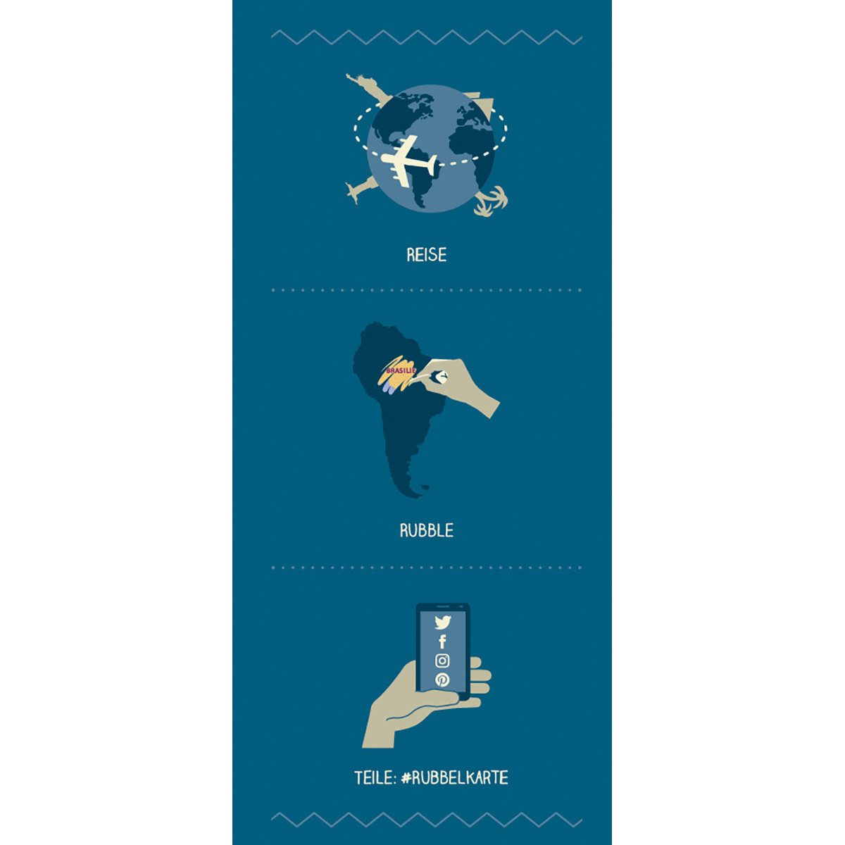 Poster Rubbelkarte Welt. günstig online kaufen