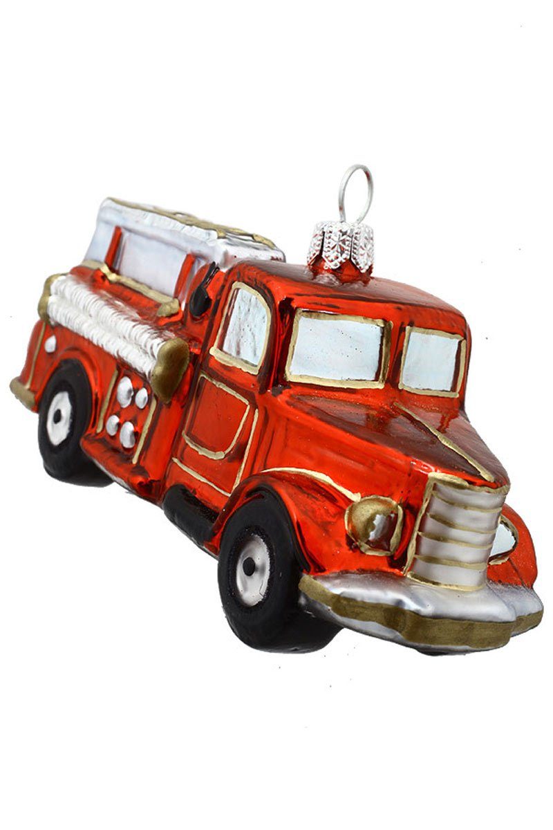 - Feuerwehr, handdekoriert Weihnachtskontor - mundgeblasen Dekohänger Christbaumschmuck Hamburger