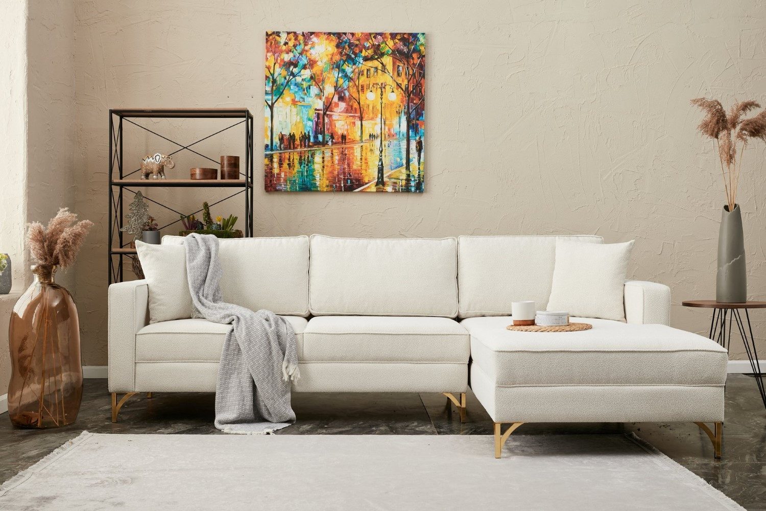 Myhomelando Ecksofa Berlin, mit losen Rückenkissen