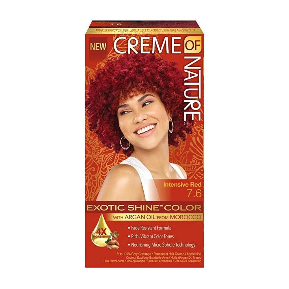 Haarfarbe Creme Of Nature Exotic Shine Hair Color Intensive Red 7.6