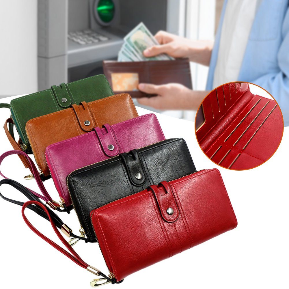 Handtasche, rose Unterarmtasche Geldbörse, red Reißverschluss-Clutch Schnalle, Geldbörse Personalisierte Blusmart