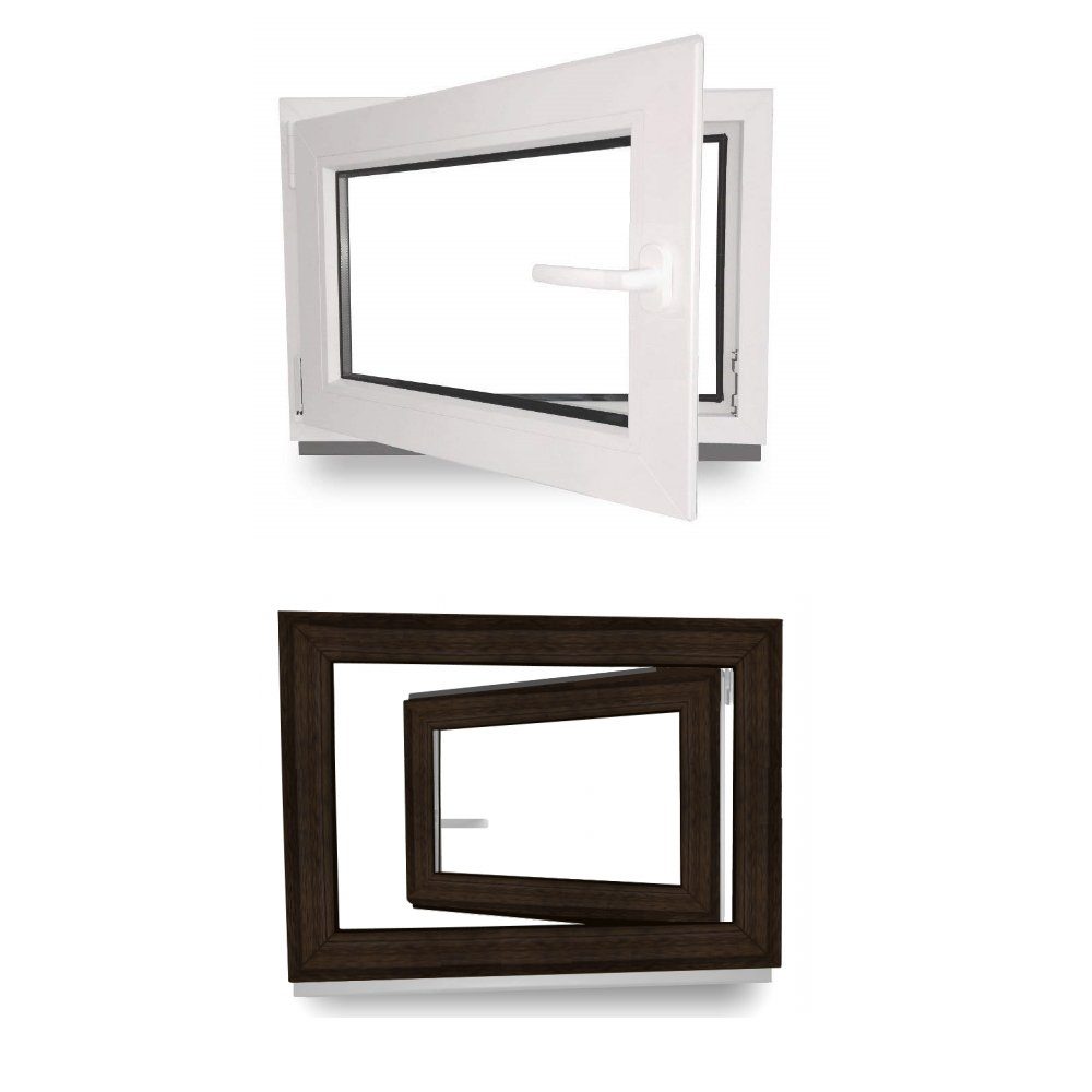JeCo Fenster Kellerfenster Kunststoff innen weiß günstig online kaufen