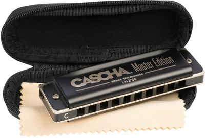 Cascha Mundharmonika »Master Edition Blues Harmonica«, C, inkl. Soft Case und Pflegetuch