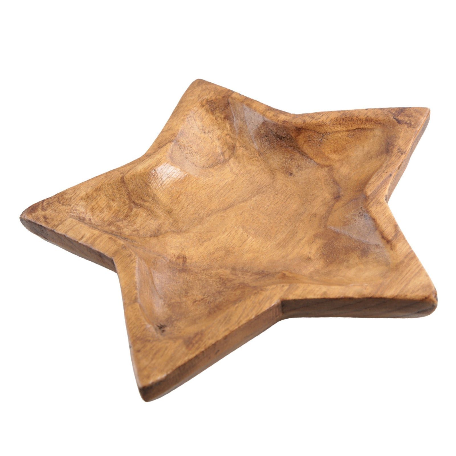 Logbuch-Verlag Dekofigur Dekoschale Stern aus Paulownia-Holz – rustikale We günstig online kaufen