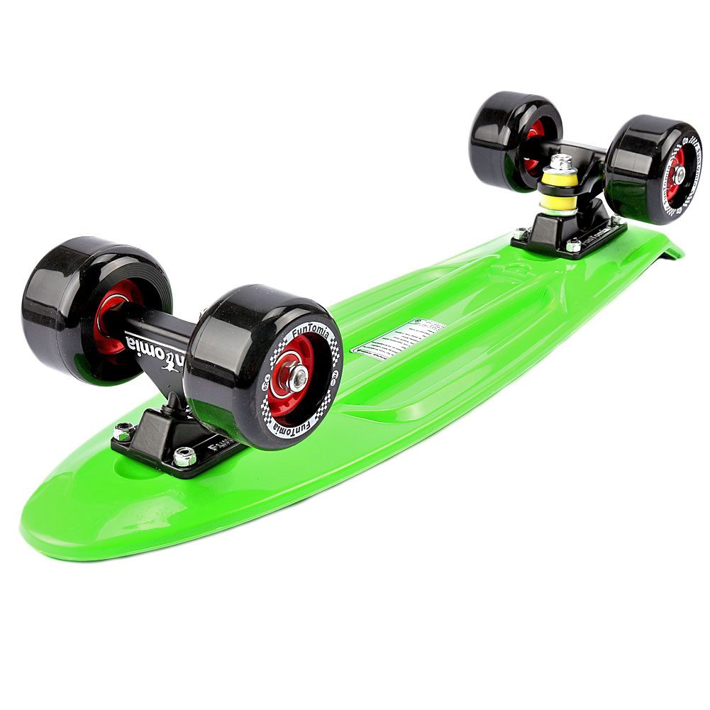 FunTomia Miniskateboard Miniboard Cruiser Skateboard mit 70/65mm Big Wheel Rollen