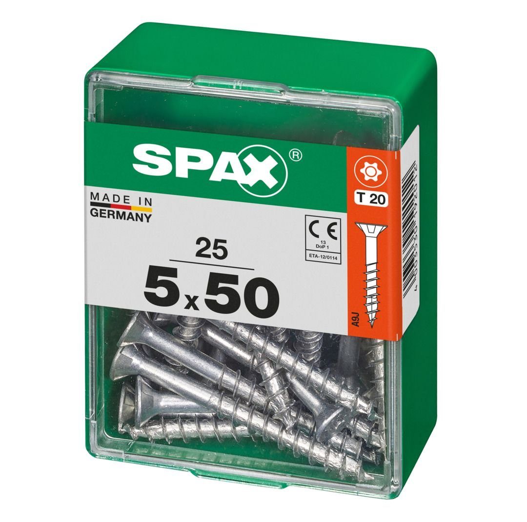 50 Universalschrauben SPAX Spax mm 20 5.0 Holzbauschraube 25 x - TX