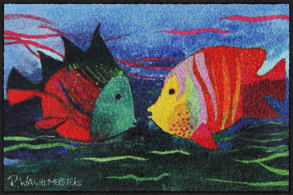 Salonloewe Fußmatte Fußmatte 50x75 Love under the Sea, Eingangsmatte normal, Höhe: 500 mm