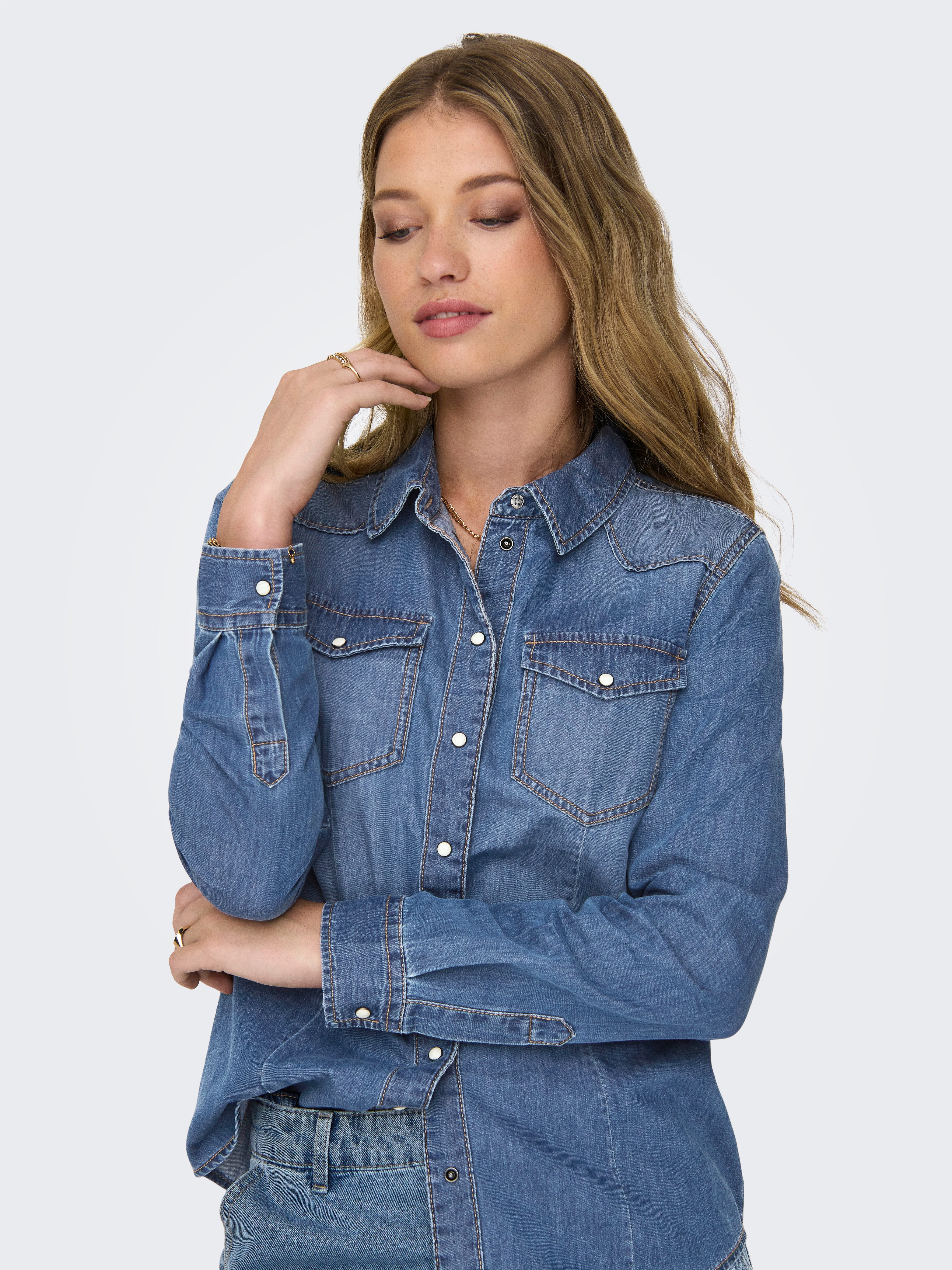 ONLY Jeansbluse ONLALEXA L/S DNM SHIRT günstig online kaufen