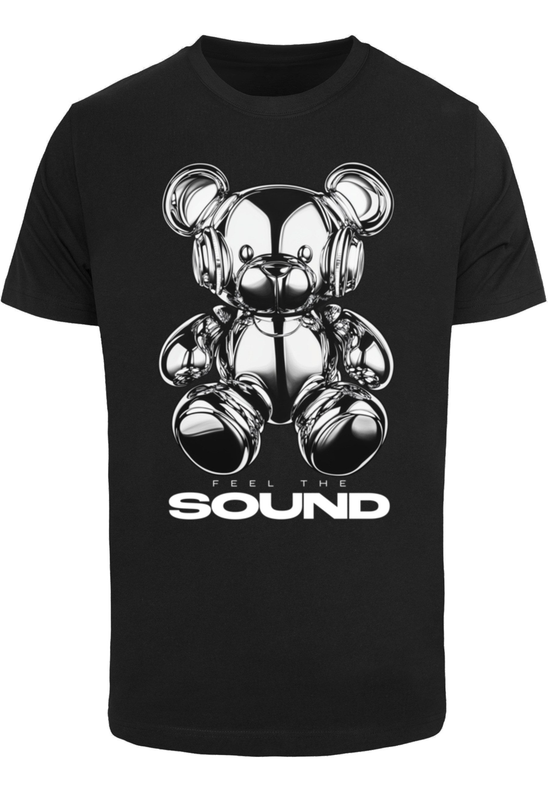 MisterTee T-Shirt MisterTee Feel The Sound Chrome Bear Tee (1-tlg)