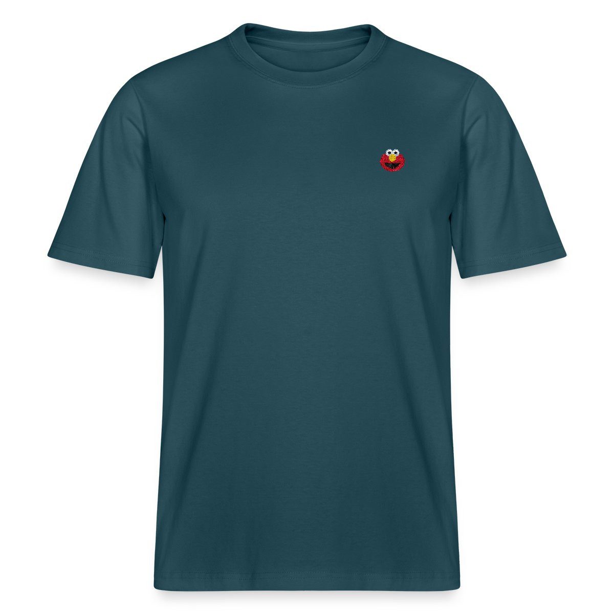 Spreadshirt T-Shirt Sesamstraße Elmo Gesicht Stick Relaxed Fit Unisex T-Shirt (1-tlg)