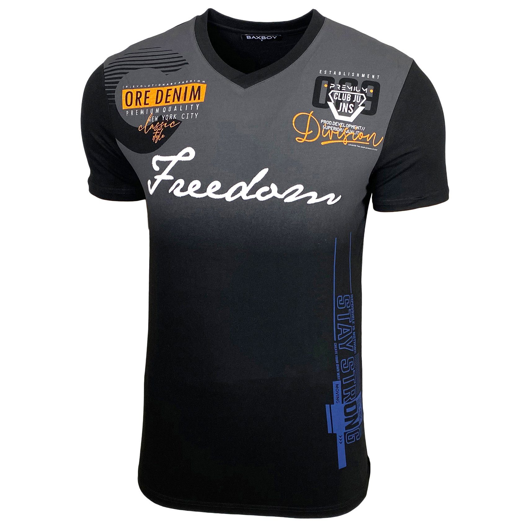 Baxboy T-Shirt T-Shirt »Freedom« mit sportiven günstig online kaufen