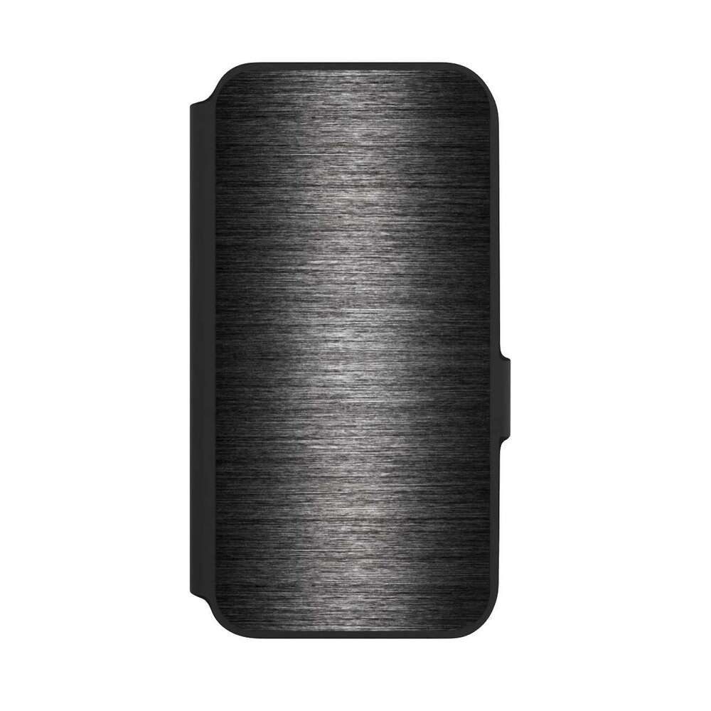 NIVOCASE Handyhülle Metallic Look Metal Anthrazit Metal Look - Anthrazit, Samsung Galaxy A54 5G Klapphülle Handyhülle aus Kunst Leder