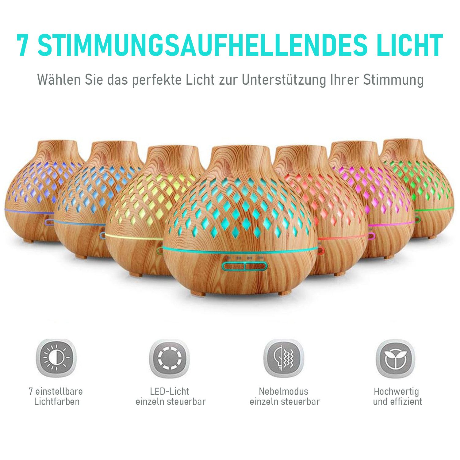walkbee Luftbefeuchter Diffuser Ultraschall Aroma Diffusor Luftbefeuchter 5 günstig online kaufen