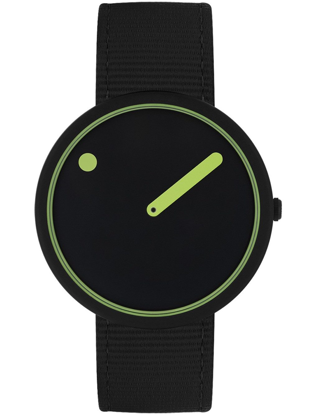 PICTO Quarzuhr Picto R44023-R006 Manta Ray Black and Paradise Green 40mm ATM Picto R44023-R006 Manta Ray Black and Paradise Green 40mm ATM