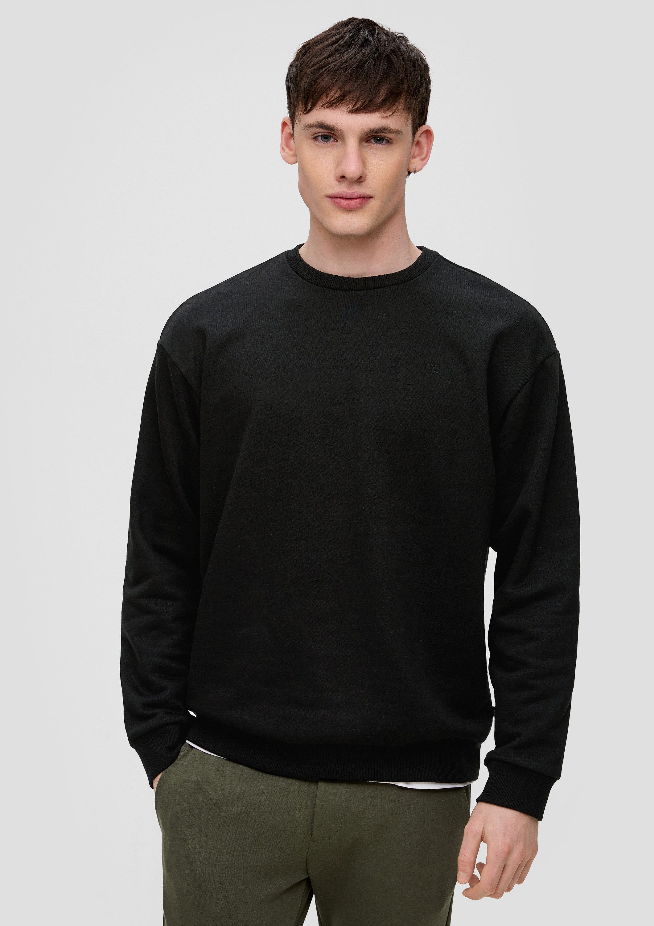 QS Sweatshirt Sweatshirt Sweatshirt mit Logo-Stickerei günstig online kaufen