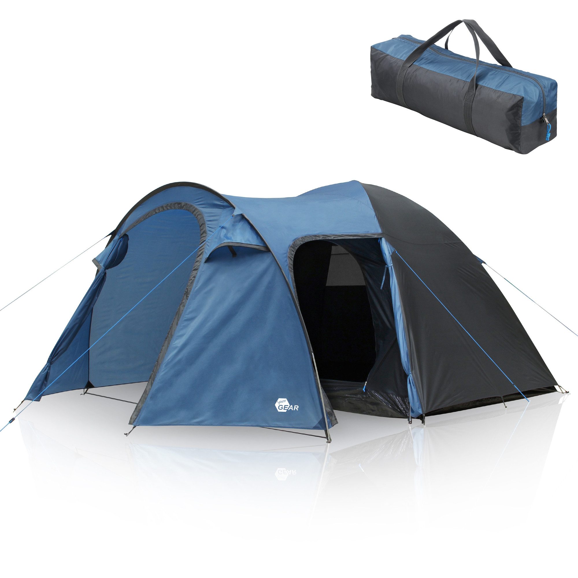 Kuppelzelt yourGEAR Zelt Cetona 5 Personen Kuppelzelt Seiteneingang Stehhöhe