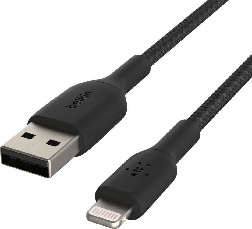 Belkin Lightning Lade/Sync Kabel ummantelt mfi 2m Smartphone-Kabel, USB Typ A, Lightning (200 cm)