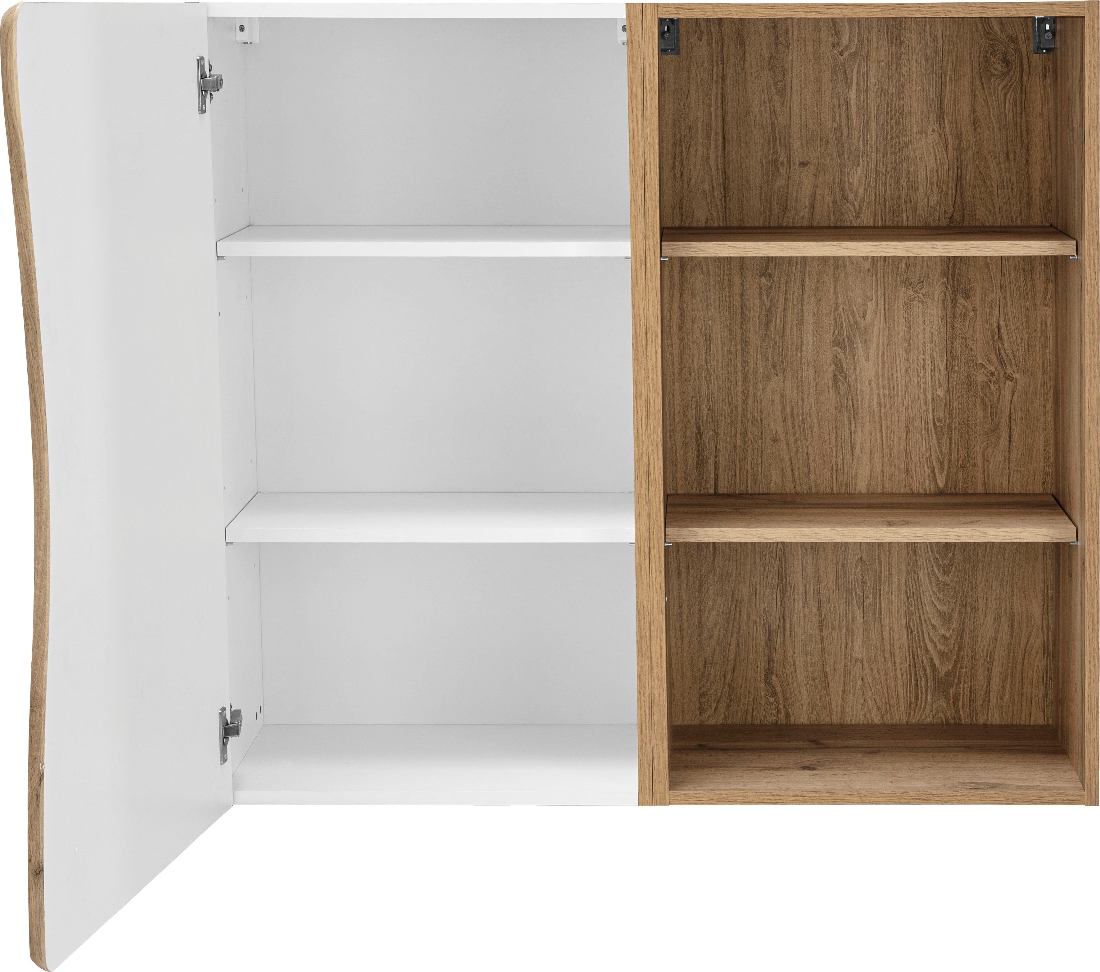 HELD MÖBEL Hängeschrank Bruneck für wotaneiche >>Bruneck<< Stauraum, 100 cm hochwertige weiß/wotaneiche | viel MDF-Fronten breit