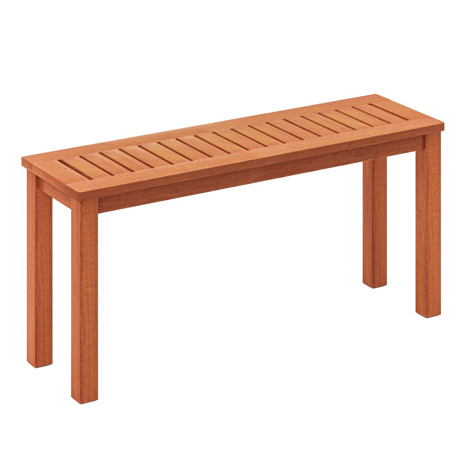 KOMFOTTEU Gartenbank, Sitzbank aus Massivholz, 150 kg belastbar