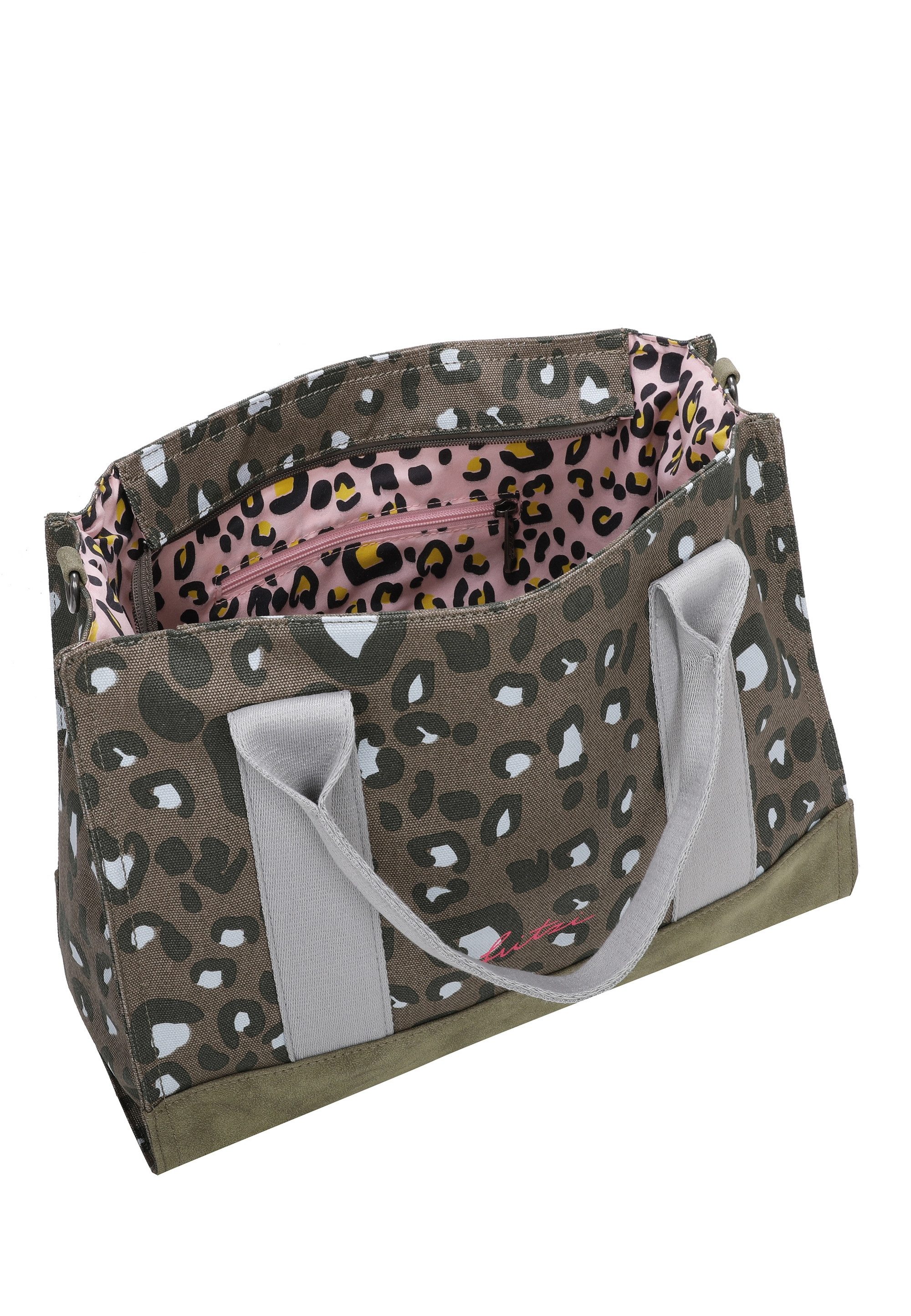 Fritzi aus Preußen Henkeltasche Canvas Tote Bag, mit verstell- und abnehmbarem Schulter-Riemen
