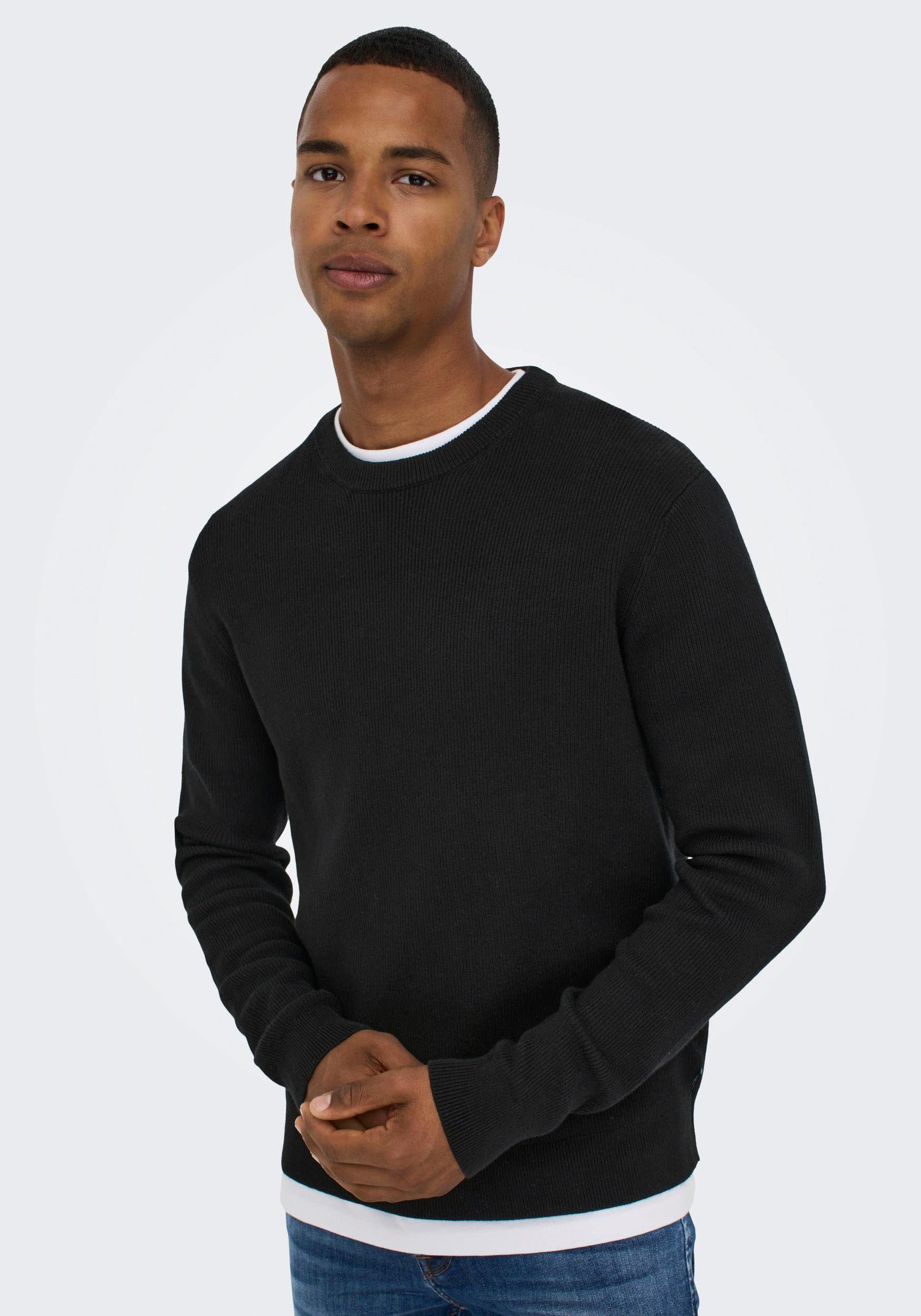 ONLY & SONS Strickpullover im Strukturmuster günstig online kaufen