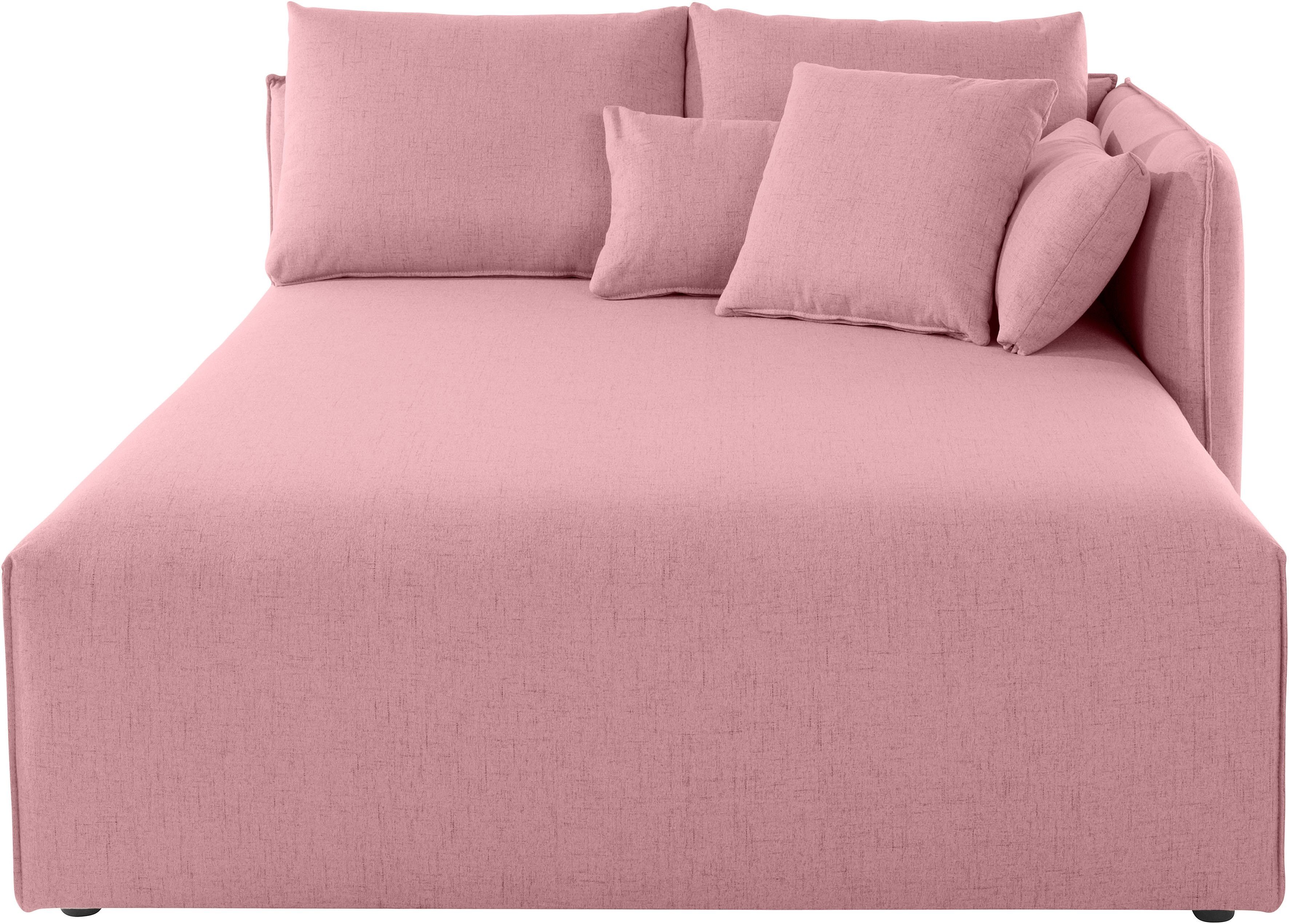 andas Ottomane Nöre, Lounge-Modul - zum eigenen Zusammenstellen, Breite 138cm, Tiefe 168cm