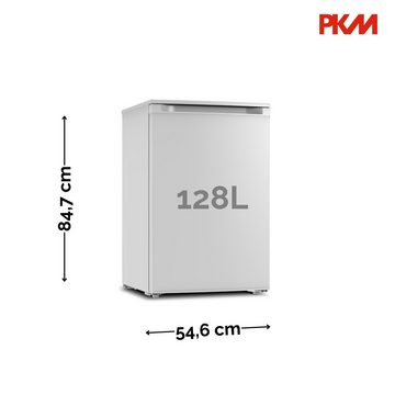 PKM Kühlschrank KS128EW, 84.7 cm hoch, 54.6 cm breit, freistehend, höhenverstellbare Füße, integrierter Griff