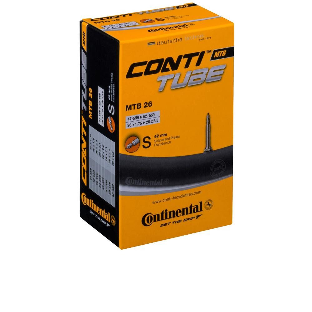 Fahrradschlauch Continental MTB Schlauch 26x1.75"-2.50" SV42 47-62mm Butyl, pannensich