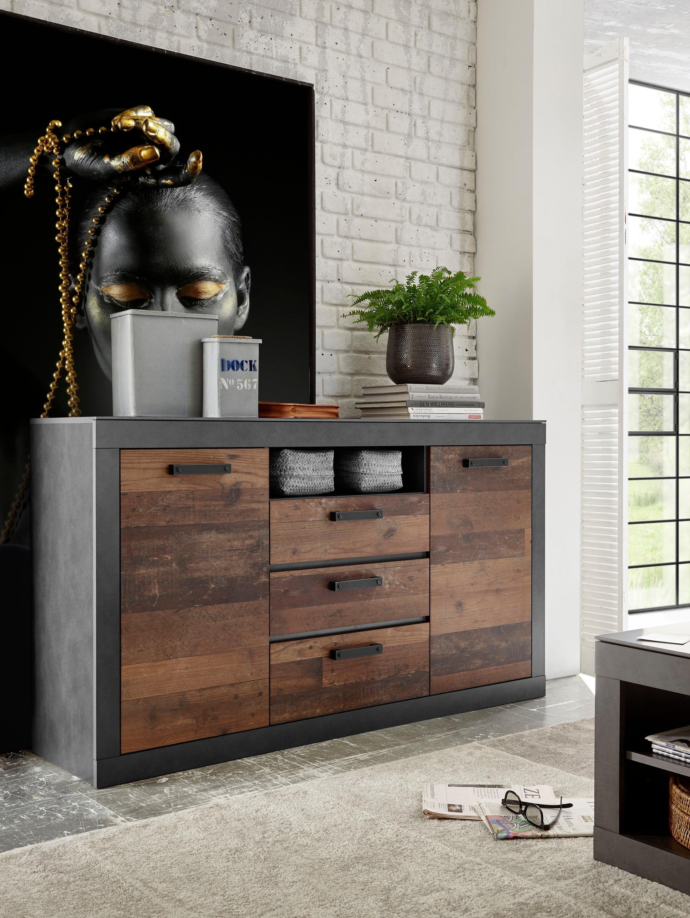 Home affaire Sideboard BROOKLYN, Breite ca. 153 cm