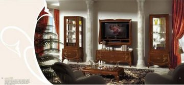 JVmoebel Wohnzimmer-Set, RTV Vitrine tv Art Deco Holz Möbel Schrank Stil Gruppe Italienische