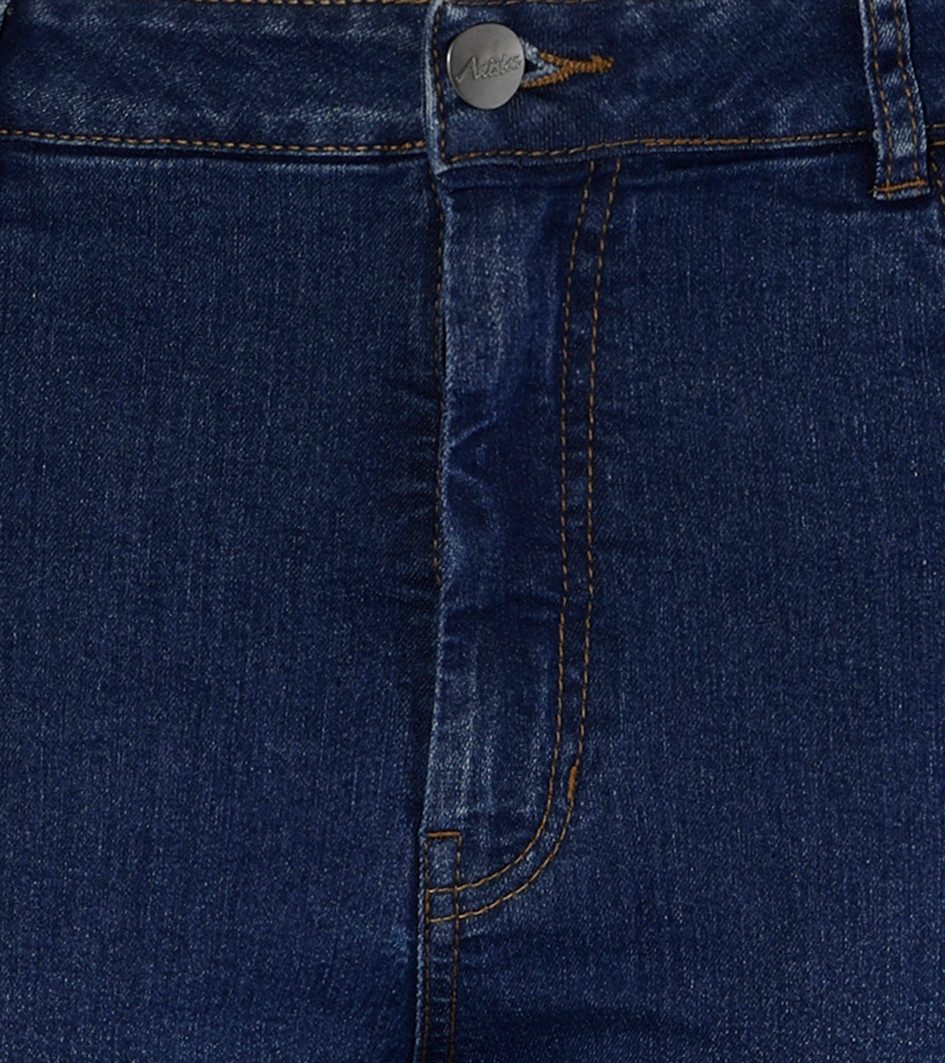 Aniston PLUS Skinny-fit-Jeans regular waist - in dezenter Used-Waschung